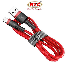 Mua Cáp sạc Baseus Cafule CALKLF-RV1 dài 3m hỗ trợ 2.4A max dây bọc dù chống đứt truyền dữ liệu-  Hàng Chính Hãng
