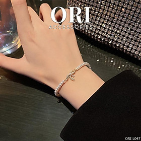 Lắc tay nữ chuỗi hạt hình nơ Arian sang trọng ORI ACCESSORIES L047