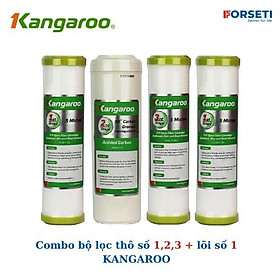 Mua Combo 4 lõi lọc ( Bộ lọc thô số 1,2,3 + lõi số 1) cho máy lọc nước KANGAROO hàng chính hãng tại FORSETI VIỆT NAM