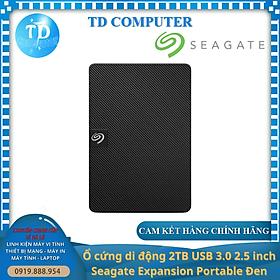 Ổ cứng di động 2TB USB 3.0 2.5 inch Seagate Expansion Portable Đen – Hàng chính hãng DGW phân phối