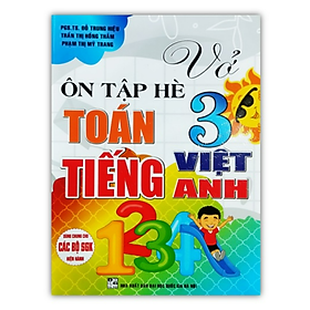 Vở ôn tập hè Toán Tiếng Việt Tiếng Anh 3