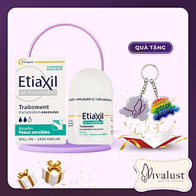 Lăn Khử Mùi ETIAXIL Détranspirant Traitement Aisselles Peaux Sensibles 15ml (Dành Cho Da Nhạy Cảm) + Quà Tặng