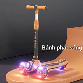 Xe Chòi Chân cho bé, Xe truợt Scooter cho bé 3 in 1, chính hãng, ba bánh phát sáng không pin, có nhạc vui nhộn, đủ màu