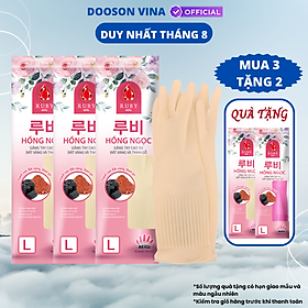 Mua Mua 3 Tặng 2 - Đôi Găng Tay Cao Su Đất Vàng Và Than Gỗ Ruby L