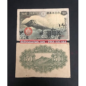 Mua Tiền Nhật Bản cổ mệnh giá 50 cent hình ảnh núi Phú Sĩ sưu tầm