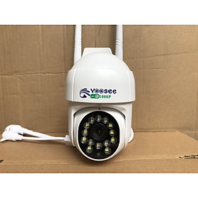 Camera IP Ngoài trời Yoosee PTZ 2 Râu FullHD 1080P 6 LED trợ sáng, 4 LED hồng ngoại, đàm thoại 2 chiều, hỗ trợ xoay 360 (trắng) Hàng Nhập Khẩu