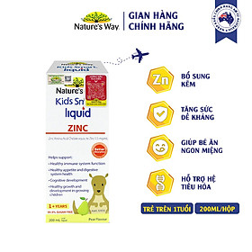 Siro Uống Nature's Way Kids Smart Liquid Zinc Bổ Sung Kẽm, Tăng Sức Đề Kháng Cho Bé 200ml