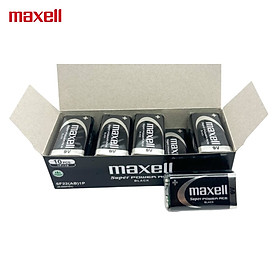 Mua Hộp Pin 9V   Pin vuông ( Mã 6F22 ) Maxell Siêu bền - Hàng chính hãng