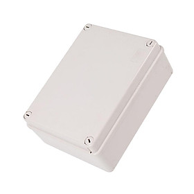 IP66 Plastic ABS Junction Box - Electrical Box for Indoor Uses - Industrial Box in Light Grey Finish with Solid Door Construction Conduit and Fittings