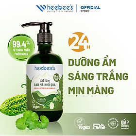 Gel Tắm Rau Má Khổ Qua Rừng Thuần Chay Heebee's Giảm Rôm Sẩy, Dưỡng Ẩm, Da Sáng Mịn Màng 300/500ML