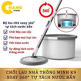 Mua Chổi Lau Nhà Thông Minh K9  Cây Lau Nhà Tách Nước Bẩn Tự Vắt Xoay 360 Độ Lau Sạch Mọi Ngóc Ngách