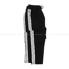 Quần thể thao nam nữ, quần jogger ống suông 3 sọc 1 sọc chất dày dặn, vải cao cấp Joger