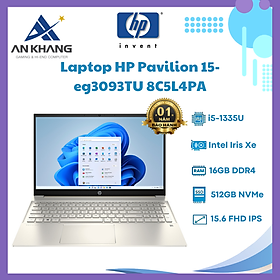 Laptop HP Pavilion 15-eg3093TU 8C5L4PA (Core i5-1335U | 16GB | 512GB | Intel Iris Xe | 15.6 inch FHD | Windows 11 | Vàng) - Hàng Chính Hãng - Bảo Hành 12 Tháng Tại HP Việt Nam