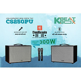 Mua Loa karaoke xách tay ACNOS KBEATBOX CS250PU - Bass 2.5 tấc  công suất 300W - Dàn karaoke di động tiện lợi - Hát karaoke