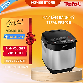 Máy Làm Bánh Mỳ TEFAL PF240E - Nhập Khẩu Đức Gồm 20 Chương Trình Làm Bánh Làm Sữa Chua Công Suất 610 W - Hàng Nhập Khẩu