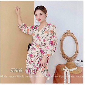 ĐẦM VOAN NHẬT HỌA TIẾT HOA LỤA SIÊU XINH , SIÊU ĐẸP , TÔN DÁNG CHO CÁC CHỊ EM KHANH AN STORE