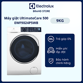 Máy giặt cửa trước Electrolux 9kg UltimateCare 500 - EWF9024P5WB - Công nghệ HygienicCare diệt 99.9% vi khuẩn, êm dịu như giặt tay, giặt sạch sâu [Hàng chính hãng]
