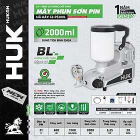 THÂN MÁY PHUN SƠN 600W BODY G3-PS200L HUKAN -HÀNG CHÍNH HÃNG