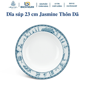 Mua Dĩa súp Minh Long 23 cm Jasmine Thôn Dã - Bằng sứ  Hàng Đẹp  Cao Cấp  Dùng Trong Gia Đình  Đãi Khách  Tặng Quà Tân Gia