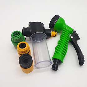 Mua Bộ vòi xịt nước tưới cây  Rửa xe BTN-5201  Vòi 7 in 1 kèm bình xà phòng - màu ngẫu nhiên