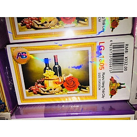 Mua Tranh đính đá Rượu Vang và Trái Cây Lg1805 (75x55) chưa đính