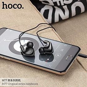 Tai nghe nhét tai cao cấp Hoco M77 jack 3.5mm (hàng chính hãng)