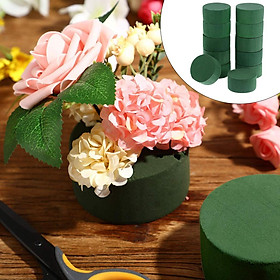 12x Premium Oasis Floral Wet Round 9cm Brick Block Base Supplies