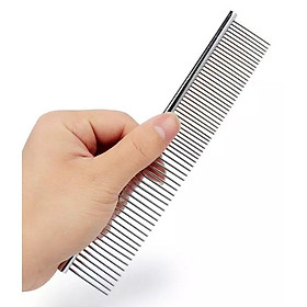 Lược inox chải lông thẳng cho chó mèo - 3 size