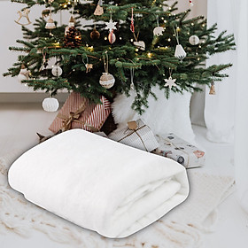 Christmas Snow Blanket Soft 31.5inchx94.5inch  Fake  Artificial Snow Roll for DIY Crafts Photo Backdrop