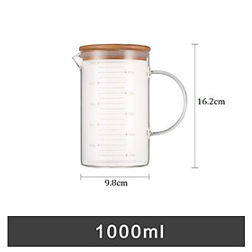 Ca đong thủy tinh có vạch chia dung tích (350 - 500 - 1000ml)