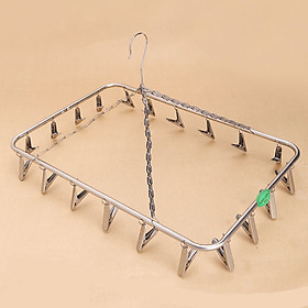 Mua Móc Phơi Quần Áo Inox Chùm Chữ Nhật 16 Kẹp Inox