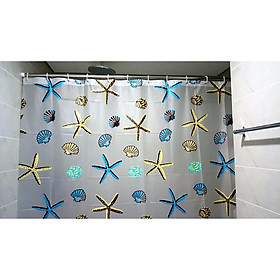 Mua Rèm nhà tắm chống thấm nước họa tiết con Sò Sao biển