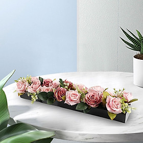 Acrylic Flower Vase Rectangular Floral Centerpiece Acrylic Vase for Tabletop