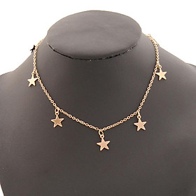 Fashion Women Clavicle Choker Necklace Star Pendant Chain Jewelry