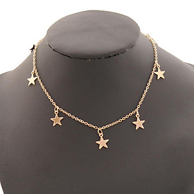 Lucky Star Choker Necklace Pendant Statement Necklace  Women