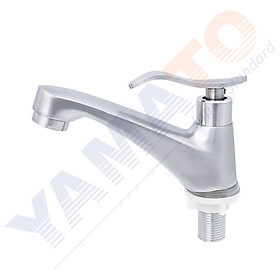 Vòi lavabo lạnh | vòi chậu rửa mặt lạnh | vòi lavabo lạnh chuẩn inox 304 dùng cho bồn rửa mặt nhà tắm, vòi nước Yamato YLVI02- kèm dây cấp nước