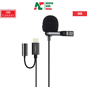 Mua Mic Thu Âm Chân Lightning Cho iPhone  iPad Kèm Jack Cắm Tai Nghe Earldom E40 - Hàng Chính Hãng