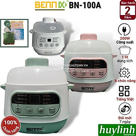 Mua Nồi chưng yến nấu cháo chậm cách thuỷ Bennix BN-100A - dung tích 1 lít - Hàng chính hãng