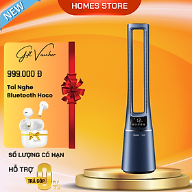 Mua Quạt Không Cánh Midea AMS150E-TM Nhận Diện Điều Khiển Gió AI Tự Động  Độ Gió  Lọc Ion Khử Trùng SPI Và Làm Sạch Không Khí  Góc Quay 60 Độ  Kết Nối App - Hàng Nhập Khẩu