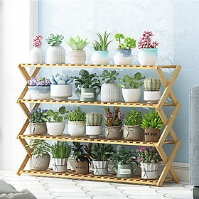 Mua Kệ để cây cảnh bằng gỗ tre chống mối mọt 100m MGK039