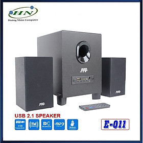 Mua Loa Vi Tính 2.1 AAP E011 LED (AUX  Bluetooth  USB  Thẻ nhớ  FM  Remote tặng kèm pin cmos) - HN