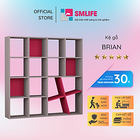 Mua Giá sách bằng gỗ thiết kế hiện đại SMLIFE Brian