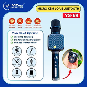 Mua Micro Kèm Loa Bluetooth YS69 Hiệu Ứng Đổi Giọng Chuyên Nghiệp  Tích Hợp Loa Ngay Trên Micro  Karaoke Gia Đình  Giảng Dạy  Hội Họp hàng nhập khẩu