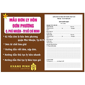Thủ tục ly hôn đơn phương quận Phú Nhuận + Đơn ly hôn đơn phương+ Hướng dẫn chi tiết