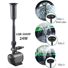 Mua Máy Bơm Chìm LQB2000P-220V24W Không Chổi Than Có Đầu Phun Hình Nấm Cho Tiểu Cảnh Hòn Non Bộ.