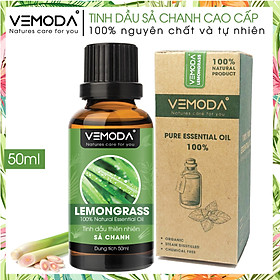Tinh dầu Sả chanh cao cấp 50ML Lemongrass. Tinh dầu xông phòng Vemoda giúp thanh lọc không khí, khử mùi, kháng khuẩn, đuổi muỗi, giải cảm, làm đẹp.
