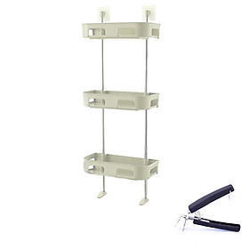 Kệ nhà bếp 3 tầng áp tường + Tặng dụng cụ gắp nóng
