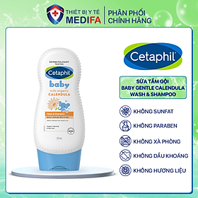 Sữa Tắm Gội Cho Bé Cetaphil Baby Wash & Shampoo With Organic Calendula 230ml