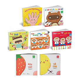 Combo 07 cuốn Ehon Nhật Bản "trò chuyện" : Dâu Tây + Gà Con + Ehon kỹ năng sống Nhật Bản cho bé 0 - 6 tuổi