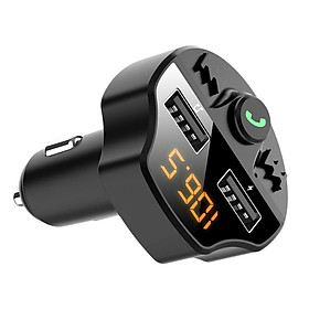 Car Charger 2 Ports USB Charger FM Bluetooth Wireless AUX MP3 Player Kit